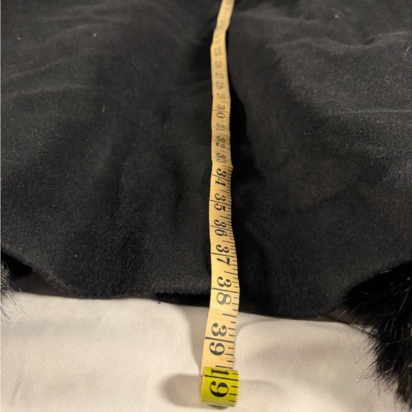 Jordan Craig Black Label Shearling Trench Coat Size XL Wool Blend - Picture 7 of 8